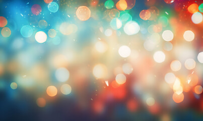 Sticker - abstract bokeh background