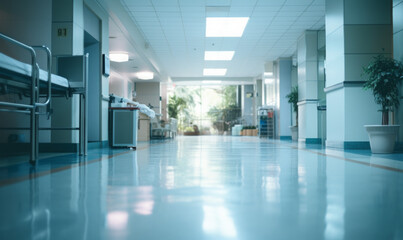 Poster - hospital corridor  , Blurred background 