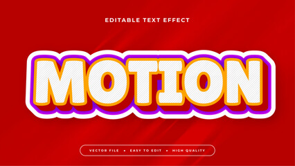 Wall Mural - Colorful motion 3d editable text effect - font style