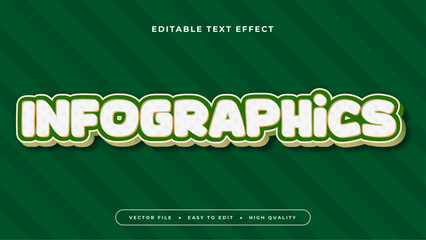 Poster - Colorful infographics 3d editable text effect - font style