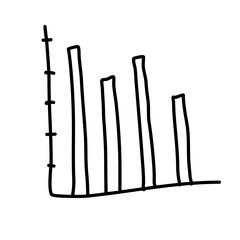 Canvas Print - doodle bar chart