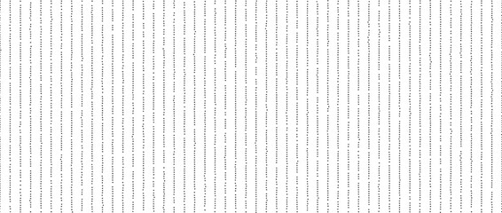 Aufkleber - Dotted lines seamless pattern. Black and white stippled background. Vertical Polka dot stripes repeating wallpaper. Abstract minimalistic texture. Monochrome textured backdrop. Vector