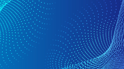 Poster - Blue particle sensor technology background