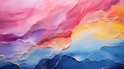 Aufkleber - Generative AI : Abstract watercolor marble paint background.