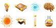 3d learning education icon Artificial Intelligence Generative
