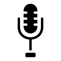 Wall Mural - microphone icon vector illustration