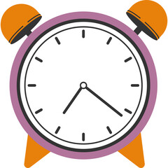 Poster - Clock Flat Illustration