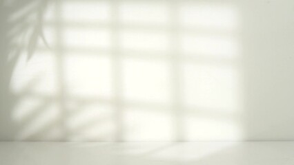Poster - empty white room with window shadow