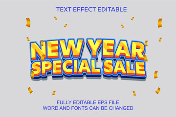 Wall Mural - 3D TEXT EFFECT NEW YEAR SPECIAL SALE VECTOR