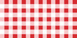 red gingham fabric. red and white tablecloth background pattern. square linen napkin for backdrop, picnic minimalism, copy space for text, wallpaper