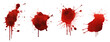 Blood prints cut out