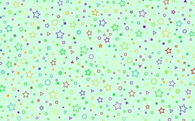 Poster - background with confetti