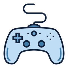 Poster - Computer Gamepad vector Gamer Controlling Device colored icon or sign