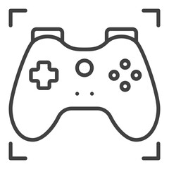 Poster - Game Controller for Gamer vector Gamepad icon or symbol in outline style