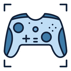 Poster - Gamepad for Console vector Joypad colored icon or sign