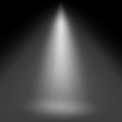 Photo Studio Spot Light In Dark Room