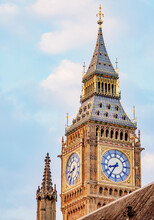 Big Ben, Detailed View, Palace Of Westminster, London, England, United Kingdom