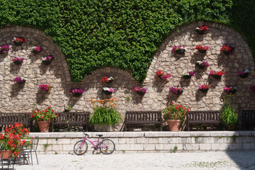 Wall Mural - Pescasseroli, historic town in the Abruzzo National Park