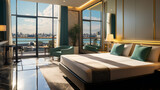 Fototapeta  - Interior Of A Hotel Room In Dubai