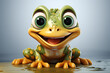 cartoon style of a frog