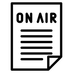 on air script line