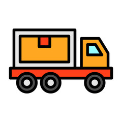 Wall Mural - Delivery Truck Icon