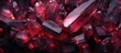Ruby stones, precious minerals