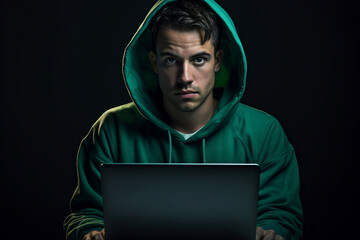Digital technologies it programmer worker in modern network space working Generative AI