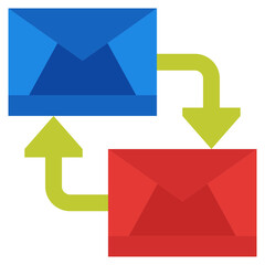 Canvas Print - Mail Change Icon