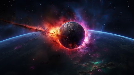 planet in space