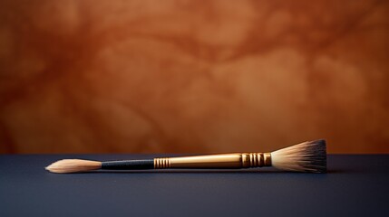 Wall Mural - A close up of a brush on top of the table, AI