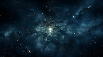 Wall Mural - Star field in deep space many light years far from the Earth. Generative AI