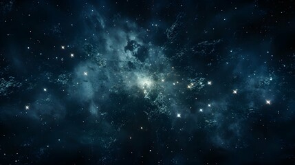 Wall Mural - Star field in deep space many light years far from the Earth. Generative AI