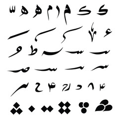 Arabic Calligraphy Elements for Artists
