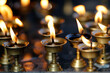 © robertharding - Oil (butter) lamps burning in Hindu temple, Kathmandu, Nepal