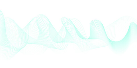 Aufkleber - Smooth wave abstract vector background layout design.background image with dynamic curves.Abstract blue futuristic blend waves lines technology background and sound wave lines on white background.