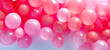 pink bubbles water drops background