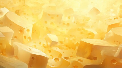 Wall Mural - digital art of cheese texture gradient background