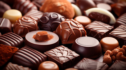 Wall Mural - assortment of chocolate candies