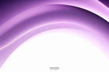 Abstract Purple on White Background. colorful wavy design wallpaper. creative graphic 2 d illustration. trendy fluid cover with dynamic shapes flow.