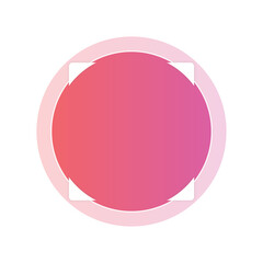 Sticker - gradient circle frame