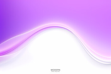 Abstract Purple on White Background. colorful wavy design wallpaper. creative graphic 2 d illustration. trendy fluid cover with dynamic shapes flow.