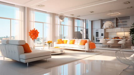 Wall Mural - modern living room