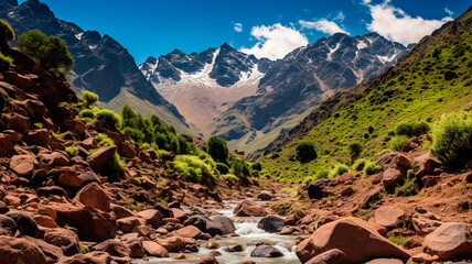 Wall Mural - beautiful view of the mountains