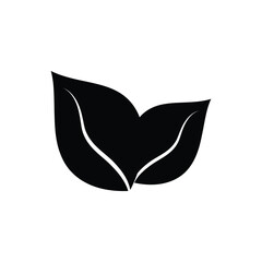 Canvas Print - leaf logo icon