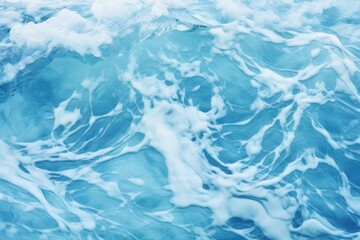 Poster - abstract blue water waves Natural swirl pattern texture.