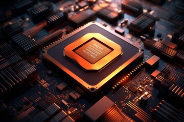 Poster - Central Computer Processors CPU concept