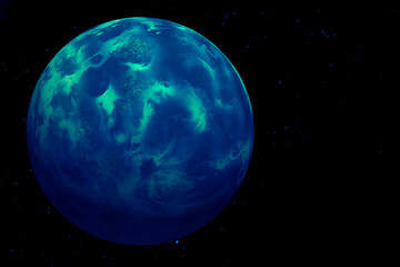 Wall Mural - an exoplanet similar to earth. elements of this image furnished by nasa