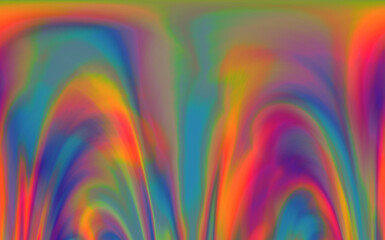 Poster - Dynamic neon polarized divots create a mesmerizing and vibrant background. Abstract psychedelic background.