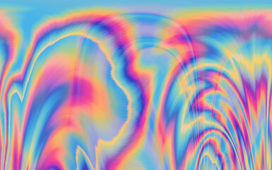Poster - Dynamic neon polarized divots create a mesmerizing and vibrant background. Abstract psychedelic background.